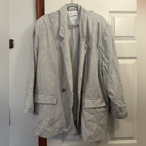 Old Navy Women's Pinstriped Blazer